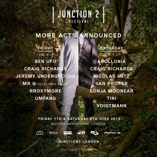 More acts announced for Junction 2 Festival 2019...