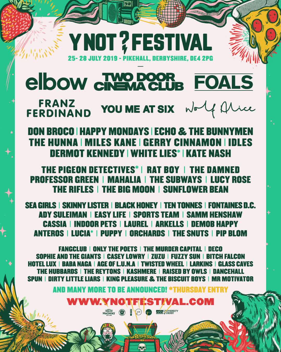 FIRST LINE UP ANNOUNCEMENT