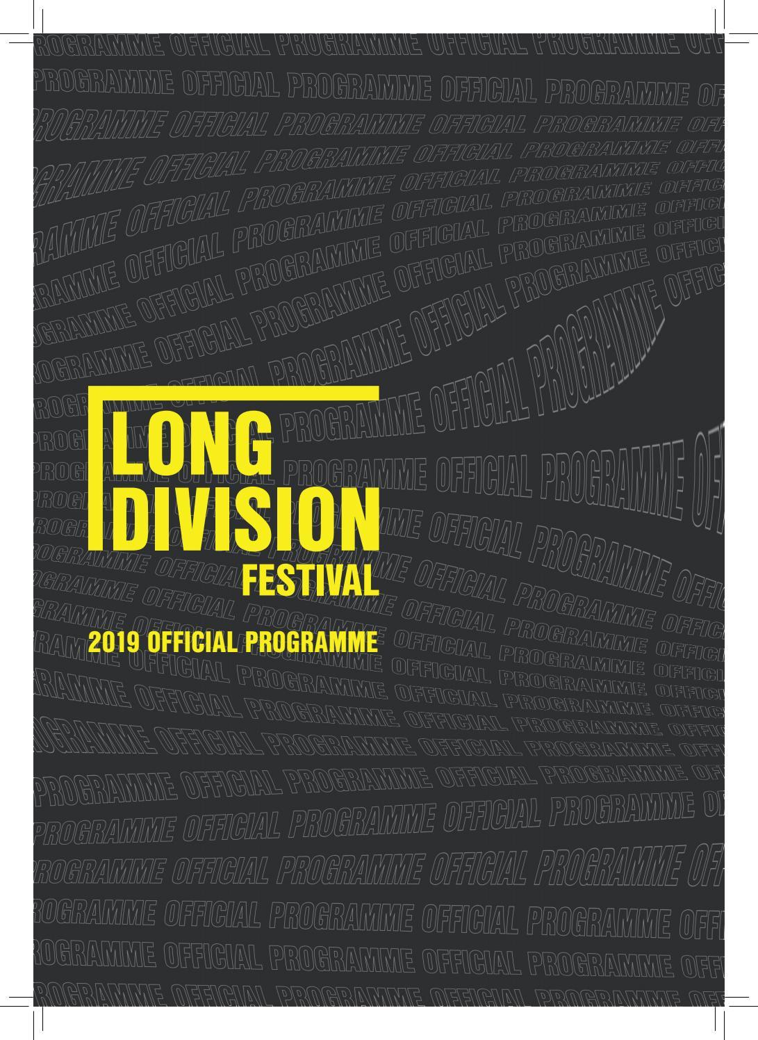 Long Division Festival 2019 Official Programme