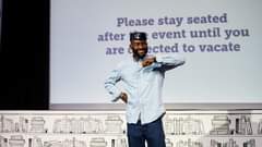 Image may contain: 1 person, standing