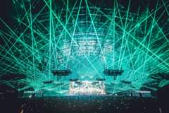 Image may contain: night