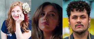 Image may contain: 3 people, close-up