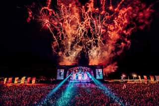 Image may contain: night, fireworks and sky