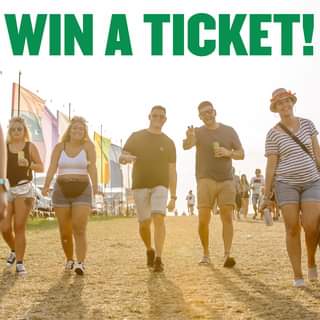 Image may contain: 5 people, people dancing, people standing, shorts, sky and outdoor, text that says "WIN A TICKET!"