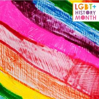 May be an image of text that says "LGBT+ HISTORY MONTH"