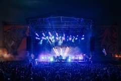 May be an image of one or more people, people playing musical instruments and outdoors