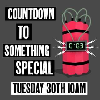 May be an image of text that says "0:03 COUNTDOWN TO SOMETHING SPECIAL TUESDAY 30TH IOAM"
