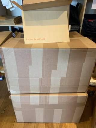 May be an image of text that says "Please do not bend"