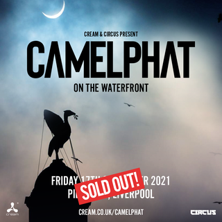 May be an image of text that says "CREAM CIRCUS PRESENT CAMELPHAT ON THE WATERFRONT cream PI FRIDAY SOLD OUT! R 2021 cR CKPOOL CREAM.CO.UK/CAMELPHAT CAMELPHAT CIRCUS"