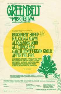 May be an image of text that says "GREENBELT OE) ΚΟΙΝΟΝΙΑ GLORIA PRODUCTIONS people you LONESOME OPEN MUSKC FESTIVAL August Bank Holiday Weekend (23rd-26th) Four fantastic days sun camping, and PARCHMENT-SHEEP SHEEP with ONESOME STONE MALCOLM ALWYN ALEKSANDER JOHN ALL THINGS NEW GARTH AFTERTHEFI REGENERATION-J JOHN& BRIAN- REALITY FOLK NARNIA MILLSTONE GRIT &FRIENDS STEVESCOTT STEVES BRIGHT WINTER LGROSCH ASLAN BROWN LIVINGSTONES .STEVETURNER GENESISRECONTRUCI REVELATION and more... PROVIDED GOULD music workshops, Charsfield, Suffolk. happening beautifully ADMISSION detailsi farm FESTIVAL, Prospect ARENA:E st above NAME ADDRESS BOOKING FORM Charsfield, Woodbridge Suffolk. Tel: CHARSFIELD 476 full4 people intending indicate No. YES/NO required YES/NO vehicles 24th placing write Linda 8411/2 26th"