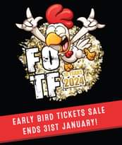 May be an image of text that says "TF2Z 10 YEARS 2024 EARLY BIRD TICKETS SALE ENDS 31ST JANUARY!"