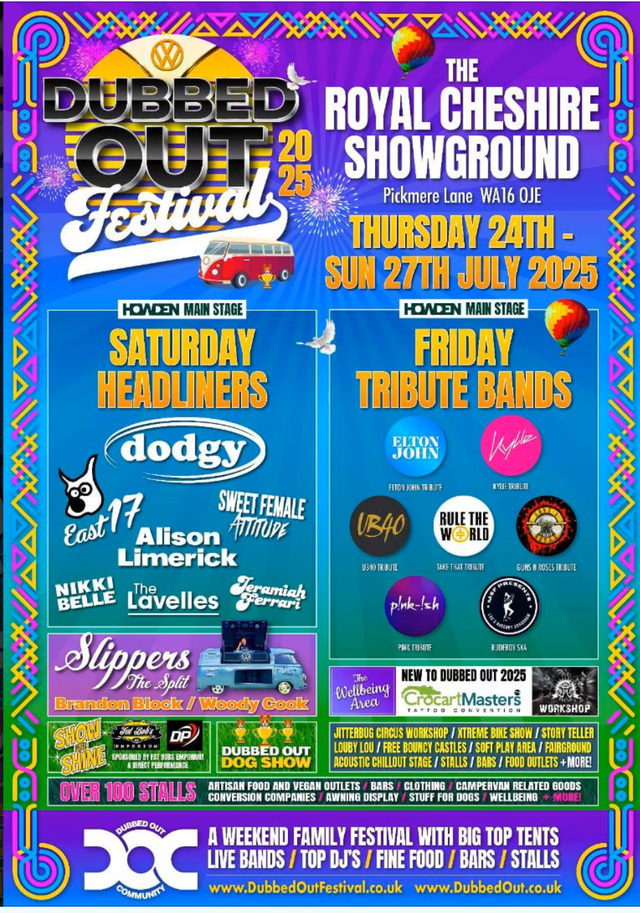 Dubbed out 2025 festival flyer