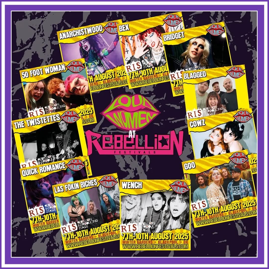 Rebellion loud women festival flyer