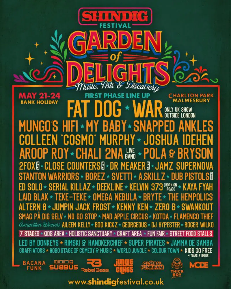 Shindig-2026-line-up-poster 2026 – Festival Flyer