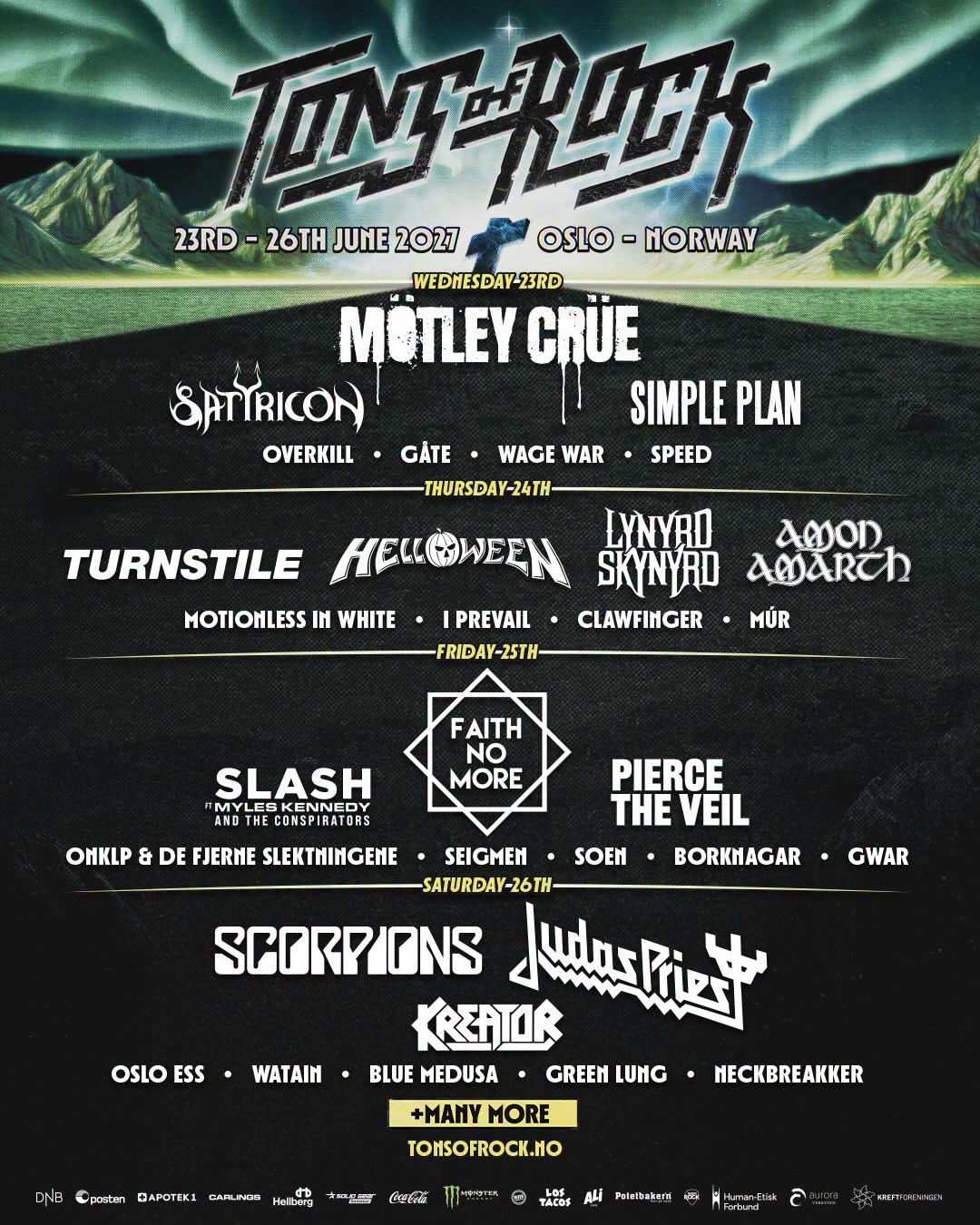 Line-up news: Tons of Rock, Slam Dunk, Manchester Punk Festival and more
